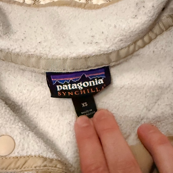 Patagonia Beige Fleece Pullover Synchilla - Picture 2 of 8